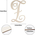 Cursive Wooden Letters Z for Wall Decor Large Wood Monogram Letters 14 Inch - Image 2
