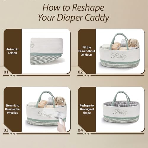 DUHEL Diaper Caddy Organizer - Image 3
