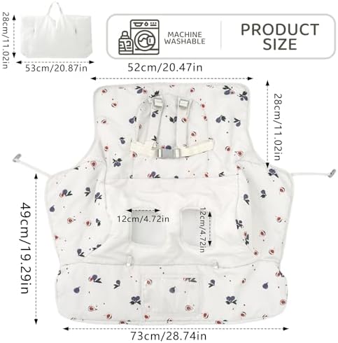 Shopping Cart Cover for Baby 2 in 1 High Chair Covers for Restaurant - Image 2
