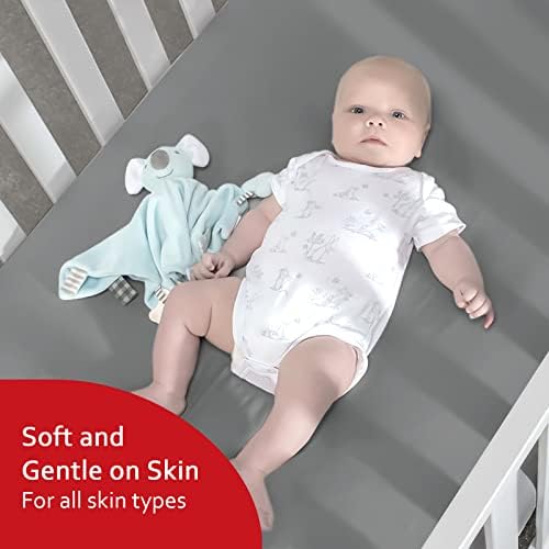 Crib Sheets for Boys or Girls 4 Pack, Fitted Crib Sheet - Image 4