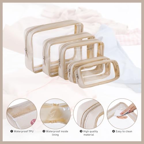 Remobia Hicol TSA Approved 5-Piece Diaper Bag Organizer Pouch Set Clear - Image 4
