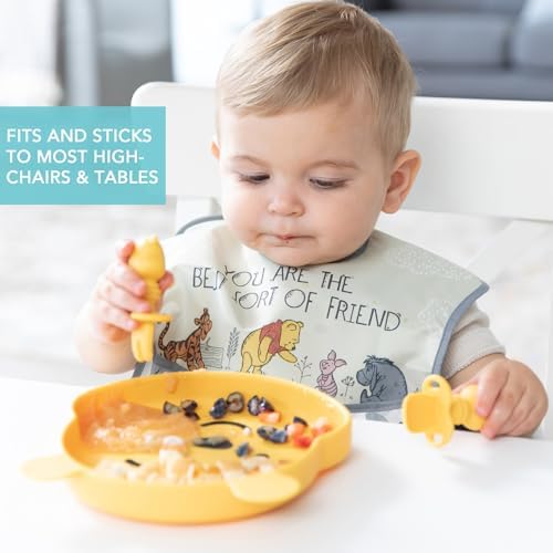 Bumkins Disney Toddler and Baby Suction Plate, Silicone Grip Dish, Baby Led - Image 3