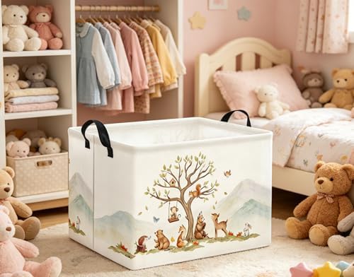 Rectangular Kids Storage Basket Baby Gift Basket Cute Storage Bin Organizer - Image 6