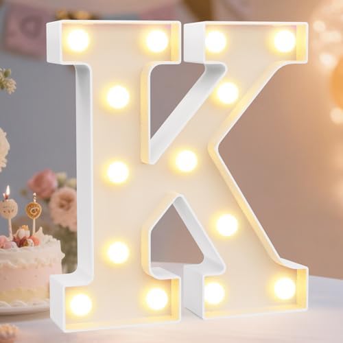 Pooqla LED Marquee Letter Lights Sign, Light Up Alphabet Letter by Pooqla