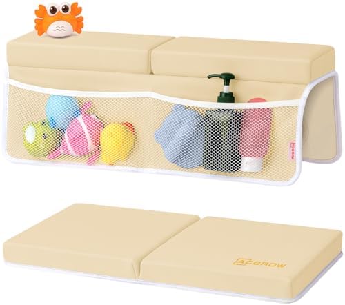 Bath Kneeler and Elbow Rest Pad Set, 1.5” Thick Bathtub Kneeling Mat by MeloDirect