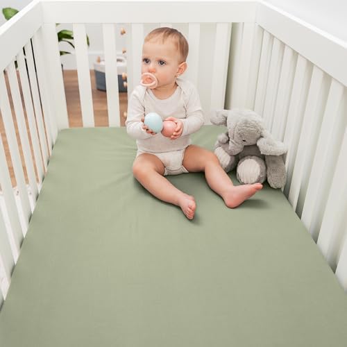 Comfy Cubs 100% Muslin Cotton Fitted Crib Sheet - Image 4