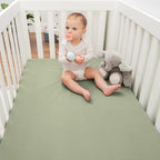 Comfy Cubs 100% Muslin Cotton Fitted Crib Sheet - Image 4