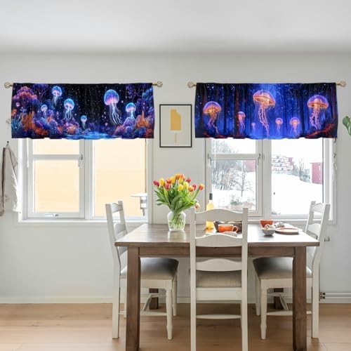 Forest Jellyfish Curtain Valance - Image 5
