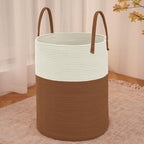 JMvicyroam 60L Cotton Rope Laundry Basket Hamper by JMvicyroam