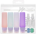 15 Pack Silicone Travel Bottles TSA Approved 3oz, Opal Shaped Leak Proof by AwAHoDoMi