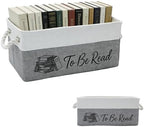 TBR Book Storage Basket Bin by SKYJORMY