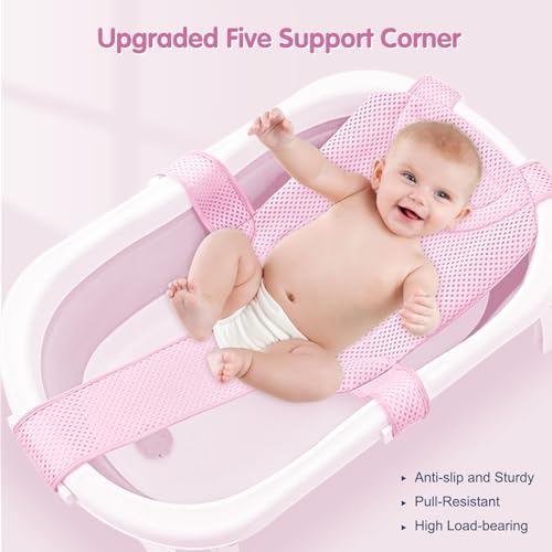 Colorlife Baby Bath Seat Support Net Infant Bathing Seat Support Mat, - Image 2