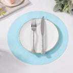 SHACOS 100 pcs Round Paper Placemats Disposable 13 inch Colored Paper - Image 5