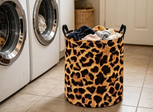 Kids Laundry Basket Leopard print Hamper - Image 3