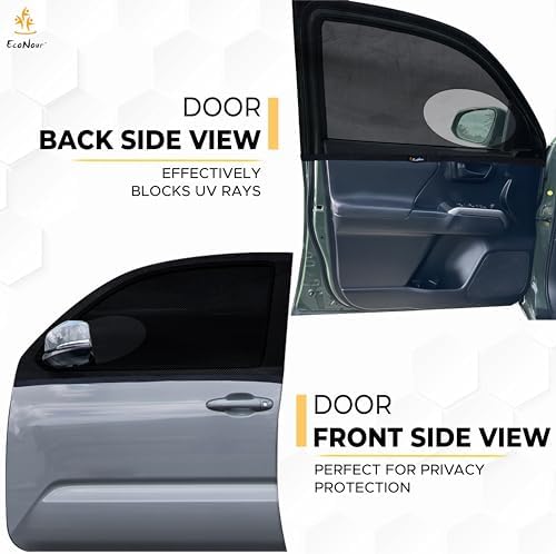 EcoNour Car Front Side Window Sun Shades Compatible - Image 4
