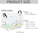 Spring Flower Gift Storage Basket Rectangle Storage Organizer - Image 3