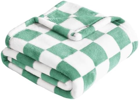 Yurhap Checkered Baby Blanket Fleece Baby Blankets by Yurhap