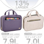 NISHEL Travel Toiletry Bag for women, Portable Hanging makeup Organizer - Image 3