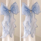 2 Pack French Silky Bow Curtain Tiebacks, Elegant Lace Ribbon by Unknown