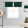 DONREN Christmas Green Blackout Window Valances by DONREN