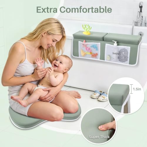 Kneeler and Elbow Rest Pad Set, 1.6'' Extra Thick Bath Support - Image 2