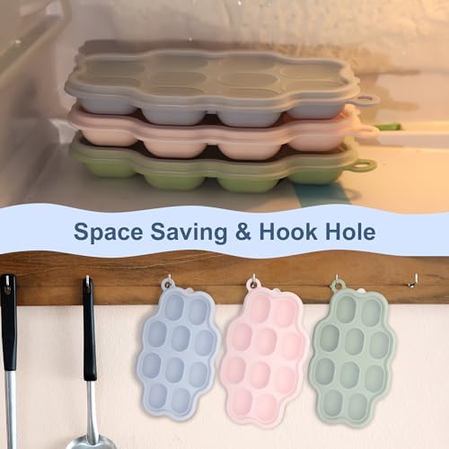 Silicone Nibble Freezer Tray, Kingkam Baby Breastmilk Popsicle Molds, Baby - Image 5