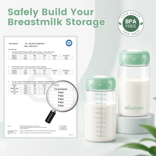 6PCS Breastmilk Storage Bottle, BPA Free Wide-Neck Spectra Bottles - Image 2