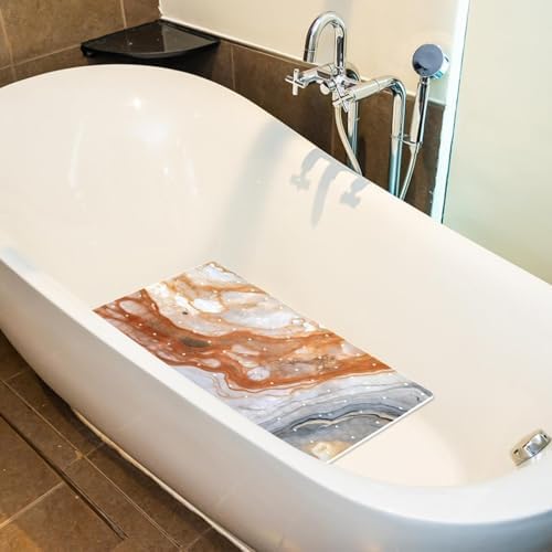 Non Slip Bathtub and Shower Mat 26.8x15.1 inch, Bath Mat - Image 5