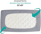 2 Pack Crib Mattress Protector Waterproof Sheets Fitted 52” x 28” - Image 5
