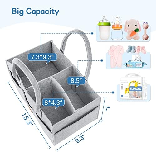 Maliton Felt Diaper Caddy Organizer - Image 2