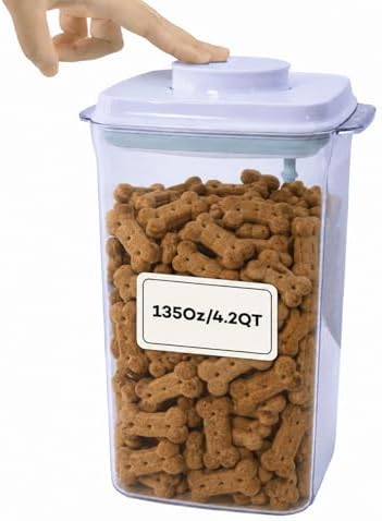 Bop Top Airtight Food Storage Containers | Pop-Top Lid | 16.5 Cups / 135 Oz by iChewie