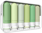 Quatish Travel Bottles for Toiletries 6 Pack, Original Patented Leakproof 3 oz by Quatish