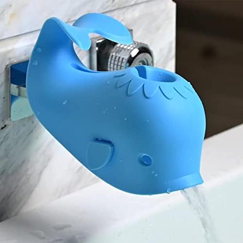 Silicone Whale Bath Spout Cover, Baby Faucet Safety Guard by ALIBEBE