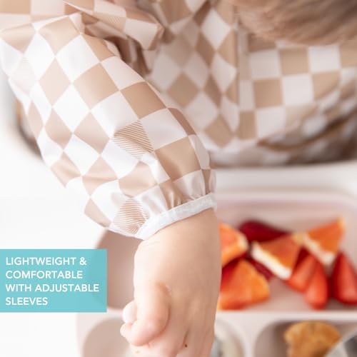 Bumkins Sleeved Bib for Girl or Boy, Baby and Toddler for 6-24 Mos, Essential - Image 4