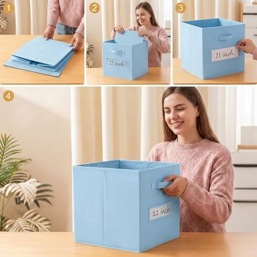 Storage Bins, Pastel Blue - Image 5