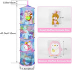 Basumee Hanging Stuffed Animals Storage, 2 Pack Mesh Plush Storage - Image 6