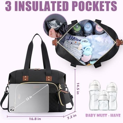 Tuwubi Diaper Bag Tote, Baby Diaper Bag - Image 4