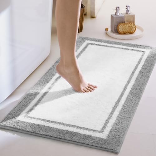 GRANNY SAYS Microfiber Bathroom Rugs Non Slip Washable, Water Absorbent by GRANNYSAYS