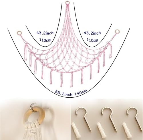 Stuffed Animal Storage Corner Hammock or Net, Toy Storage Hammock - Image 4