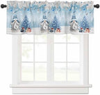 Vandarllin Christmas Gnome Valance Curtains by VandarllinHomeKitchenDecor
