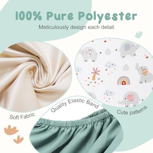 3 Pack Stretchy Bassinet Sheets 20" x 35" Compatible - Image 3