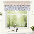 ASPMIZ Farmhouse Valances for Windows, 60x14 Inches, 1 Panel - Image 3