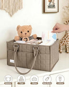 Baby Diaper Caddy Organizer, Portable Nursery Storage Basket - Image 6