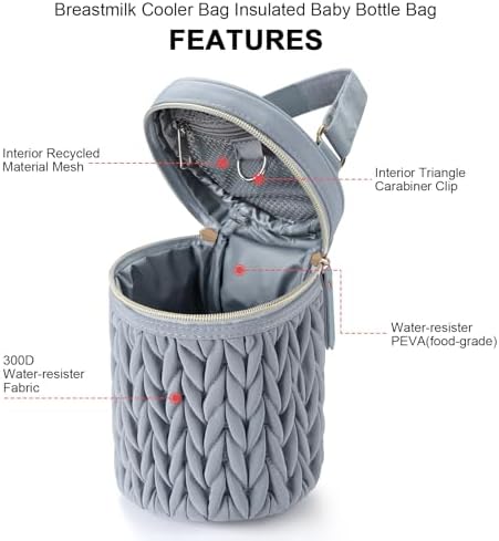 Accmor Breastmilk Cooler Bag, Insulated Baby Bottle Cooler Tote Bags - Image 5