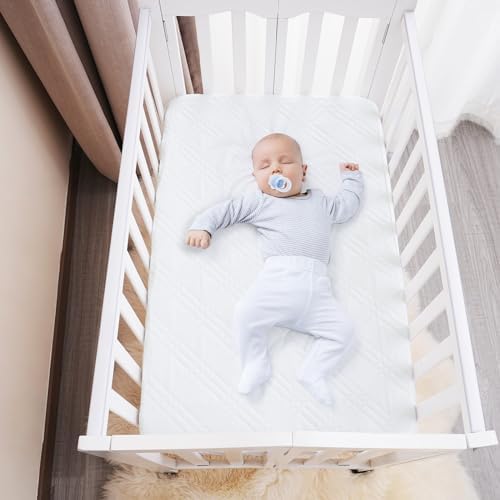 David’s Kids 2 Pack Mini Crib Waterproof Cover, Soft Pad Cover - Image 2