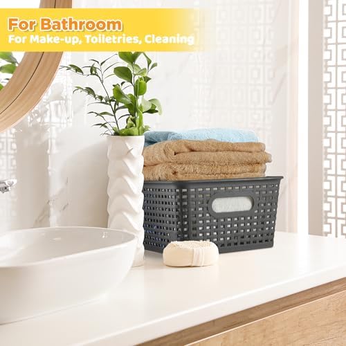 AREYZIN Plastic Storage Baskets -6 Pack, Storage Bins - Image 4