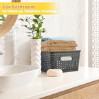 AREYZIN Plastic Storage Baskets -6 Pack, Storage Bins - Image 4