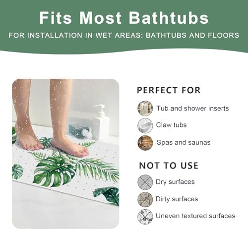 XIYUNTE Bath Mat for Tub Non Slip Kids Bathtub Mat 40x16 Baby Bath Mat - Image 6