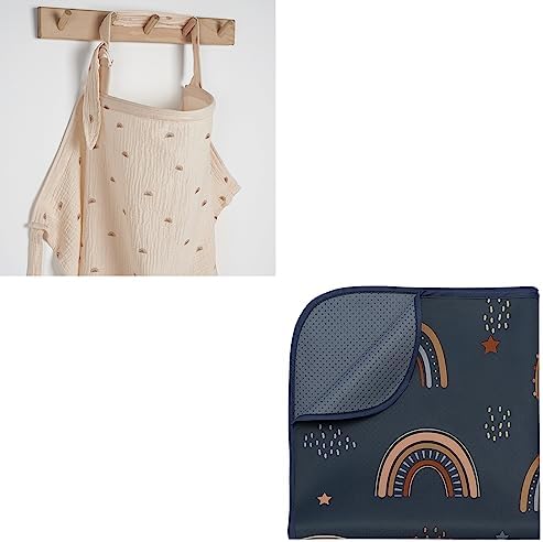 Muslin Nursing Cover and Baby Splat Mat Bundle by BlissfulDiary