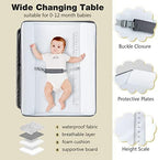 INFANS Baby Changing Table, Folding Diaper Station Portable Nursery Organizer - Image 2